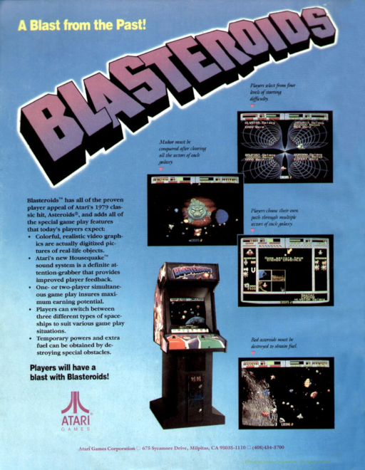 Blasteroids (rev 3) Arcade Game Cover
